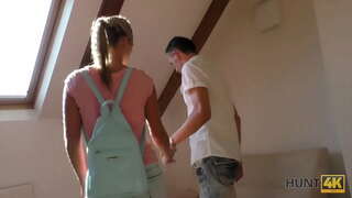 HUNT4K. Hunter magtigum sa magtiayon diha sa parke ug baligya nga mga babaye sa init nga lawas