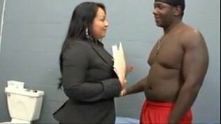 Latina Lawyer Fucks Her Black Man In His Cell
